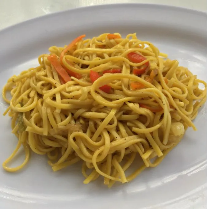 Fideos con verduras