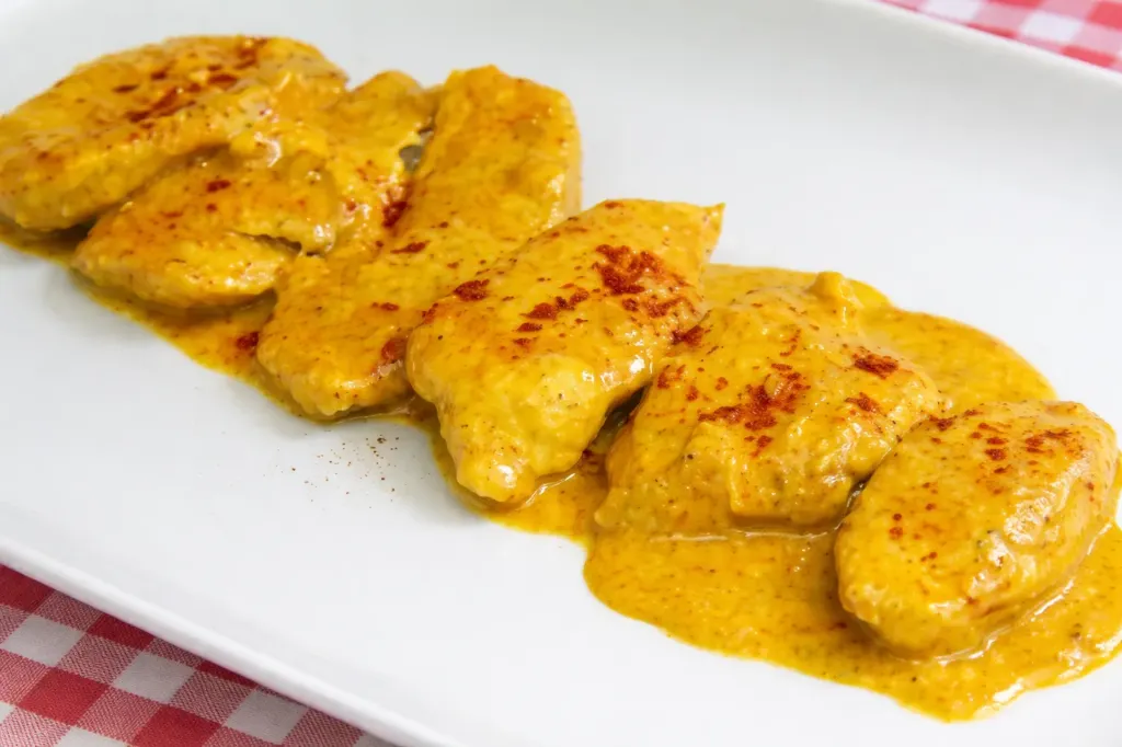 Filete de pollo al curry