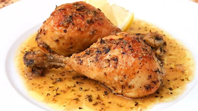 Pollo al limón con chirmol (pierna o cuádril)